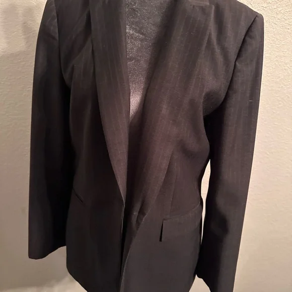 Calvin Klein Charcoal Tailored Blazer Jacket - Picture 3 of 10